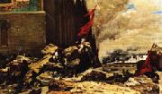Georges Clairin The Burning of the Tuileries oil painting artist